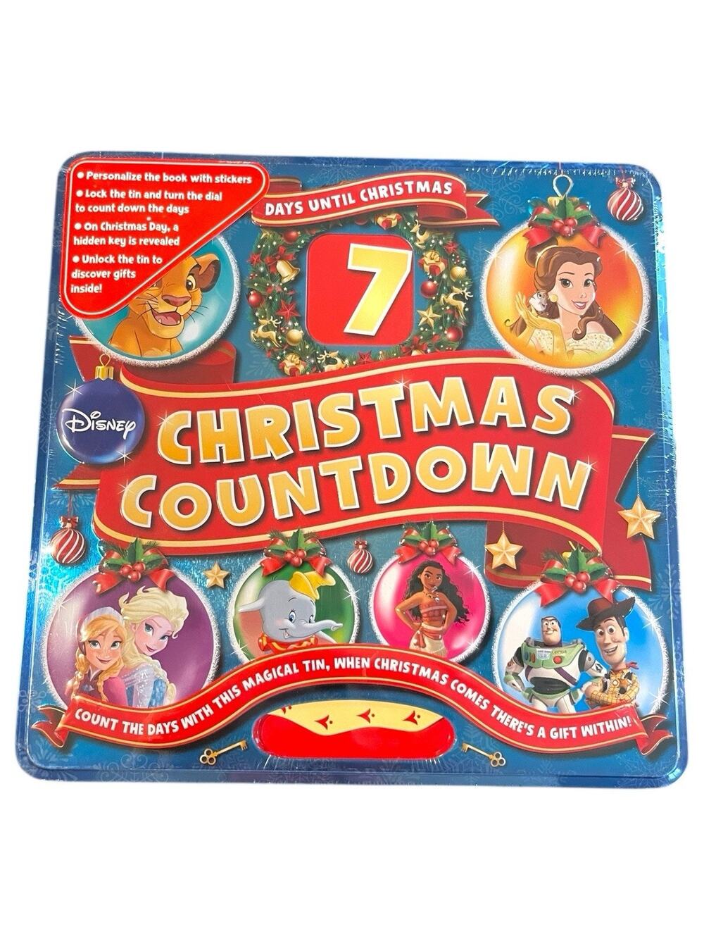 New Disney advent calendar 7 Days Until Christmas Countdown Book Stickers Fun